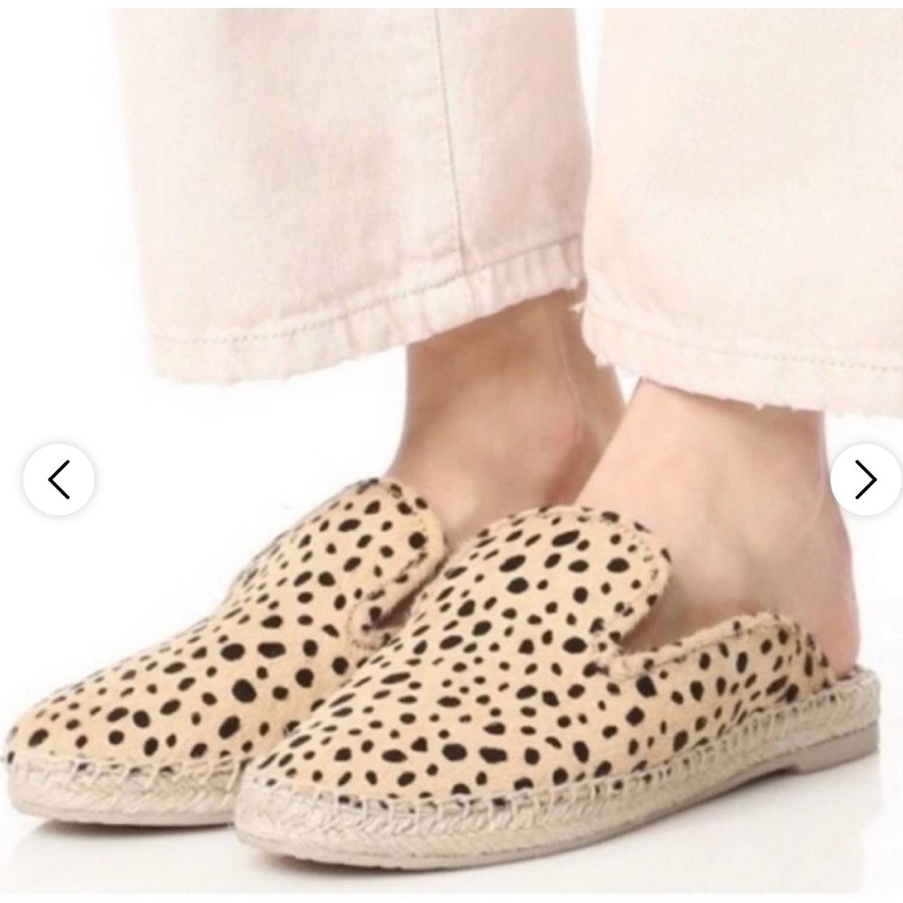 Dolce Vita Dalmation Print Espadrille Mules